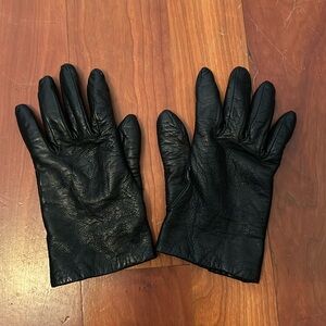 Frye leather cashmere lined gloves